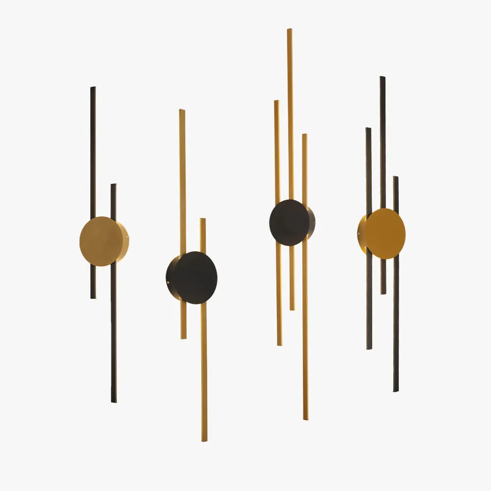 Modern Linear Metal Wall Light With Dual Finishes And Warm White Light