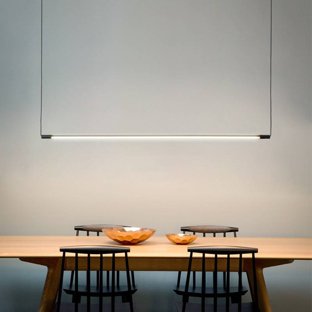 Smart Dimmable Linear Pendant Light Black