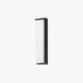 Rectangular Metal Outdoor Wall Light Black Minimalist Garden Wall Light