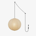 Pendant Swag Light With Soft Warm Washi Glow