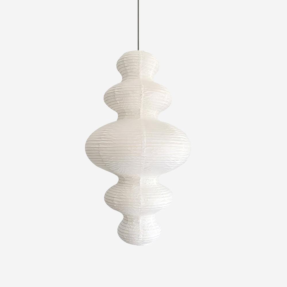 Soft Ambient Dimmable Pendant Lamp With White Paper Shade