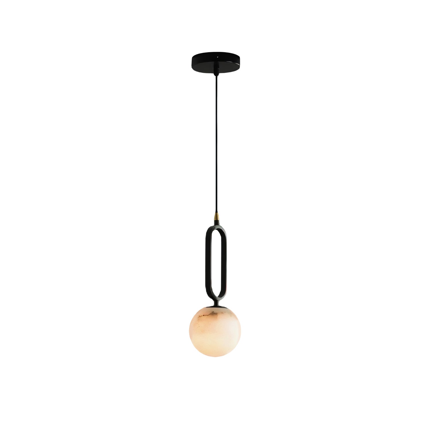 Elegant Alabaster Ball Pendant Light for Soft Ambient Glow