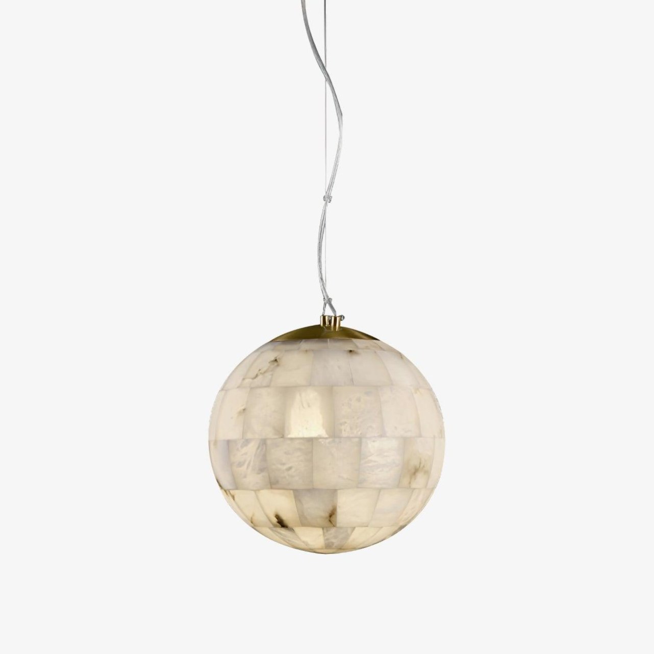 Alabaster Globe Pendant Lamp For Warm Glow