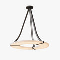 Alabaster Ring Pendant Chandelier With Integrated LED Glow