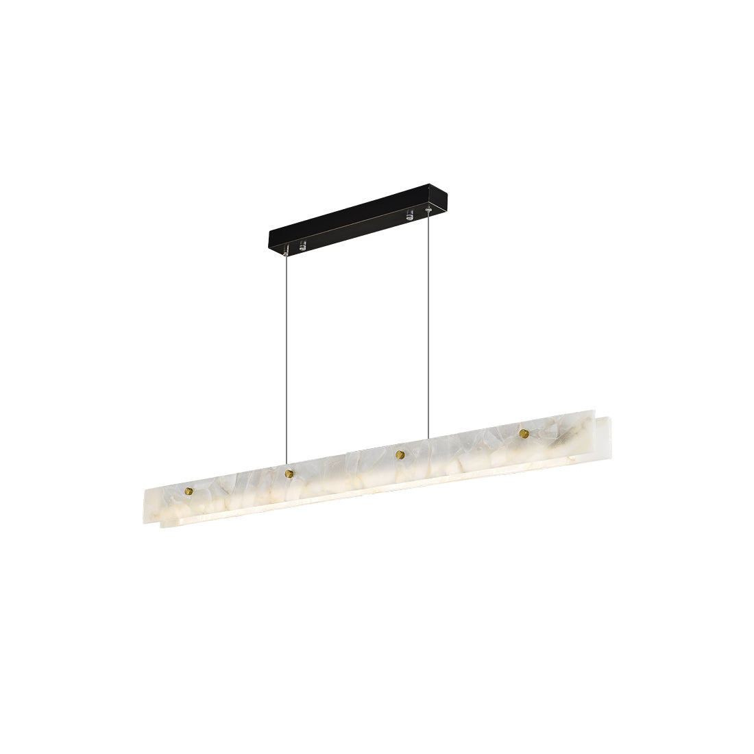 Alabaster LED Linear Pendant Lamp for Ambient Lighting