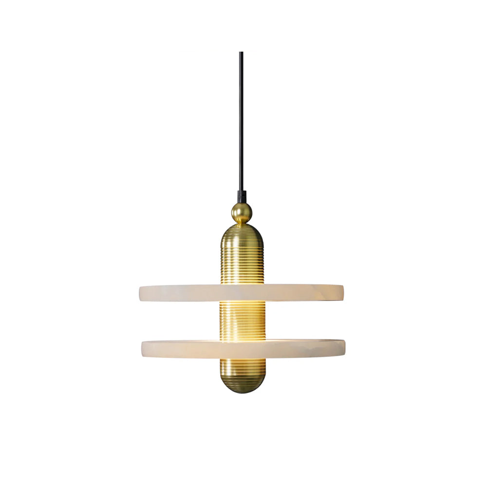 Alabaster Planes Pendant Lamp With Soft Ambient Glow