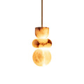 Alabaster Pendant Light With Brass Body For Warm Ambience