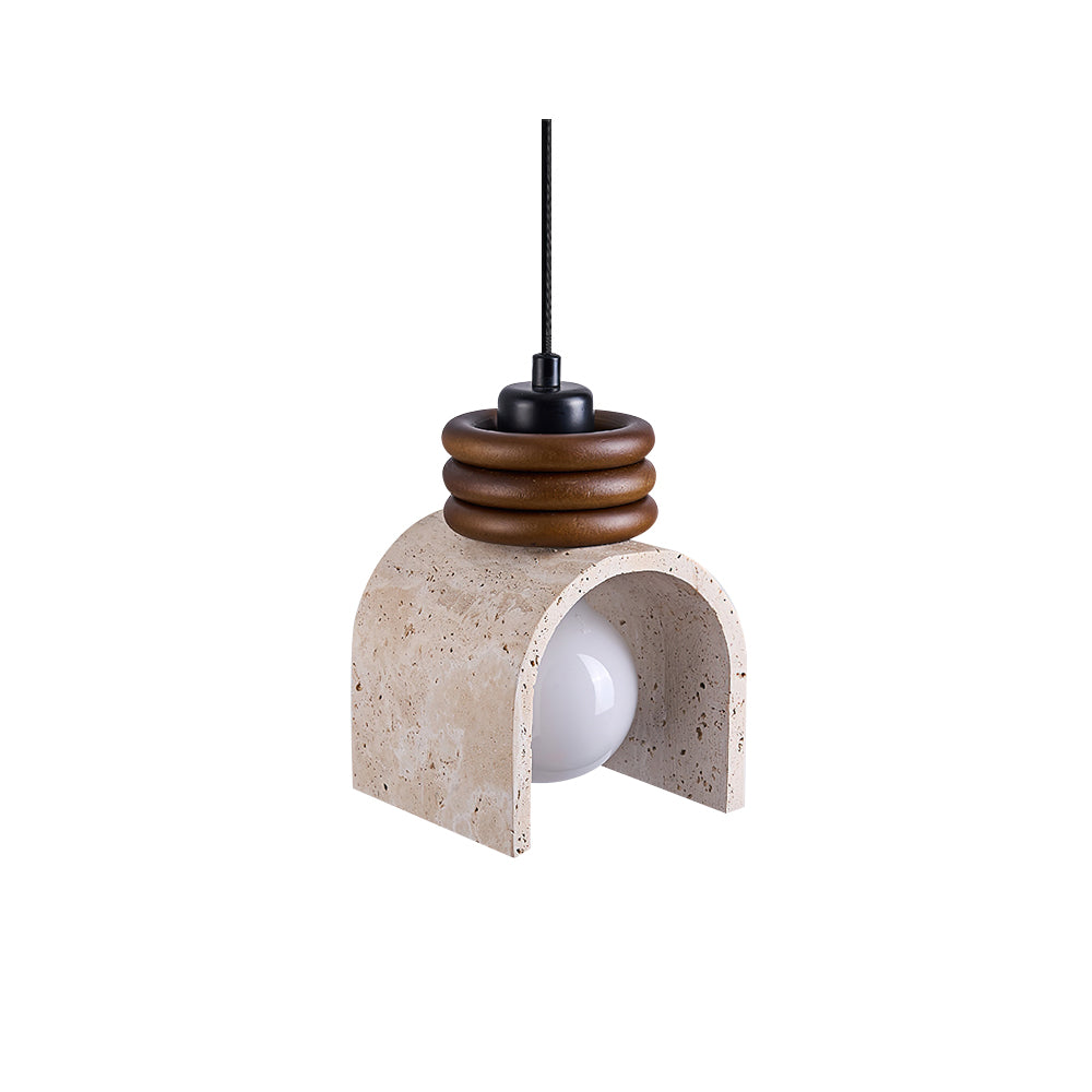 Travertine Arch Pendant Light For Soft Ambience
