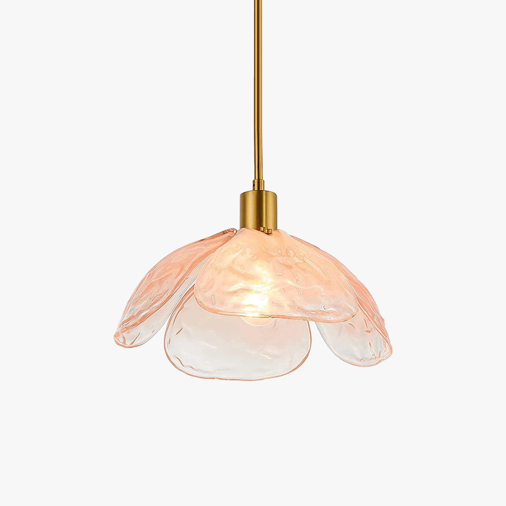 Elegant Contemporary Glass And Metal Pendant Light