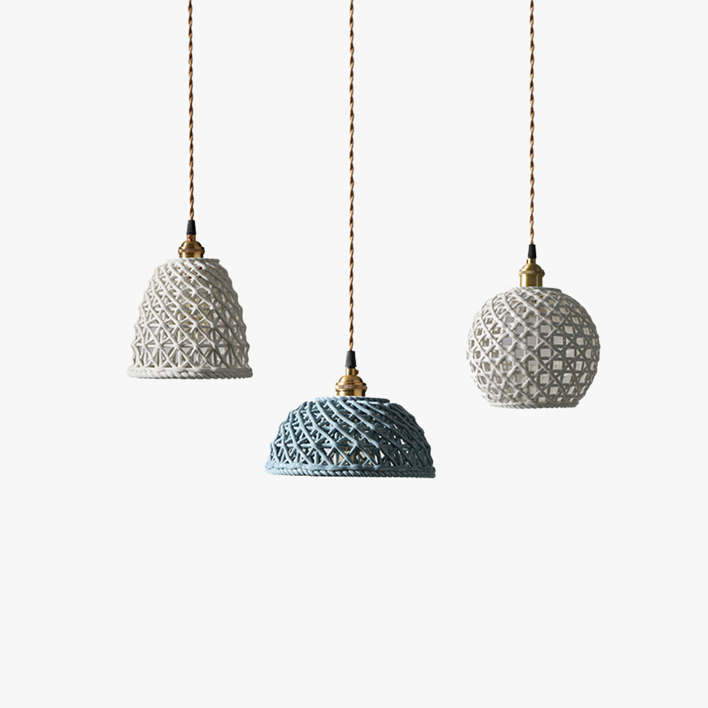 Blue White Modern LED Pendant Light For Ambient Glow