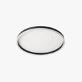 Minimalist Ring Flush Mount Ceiling Light Black Finish