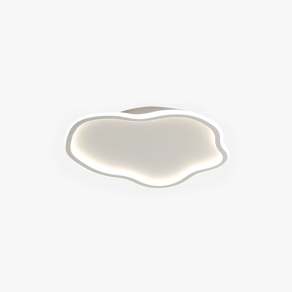 NovaGlow Contemporary Metal Flush Mount Ceiling Light White And Black