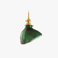 Retro LED Pendant Light For Dining Room Green Glass