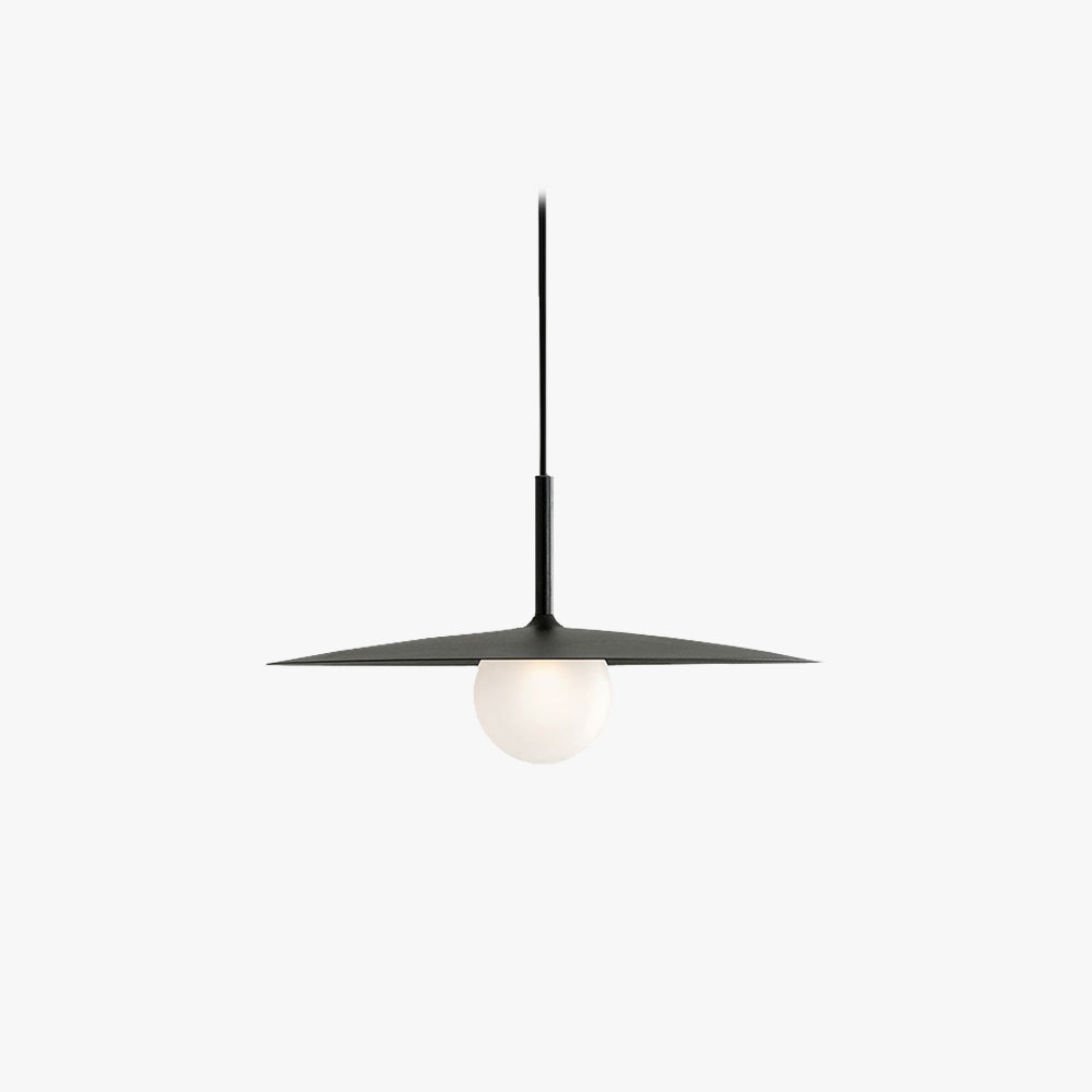 Dish Shaped Metal Pendant Light Creates Modern Ambience