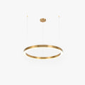 Suspension Luminaire Anneau Métal Doré Éclairage Moderne Élégant