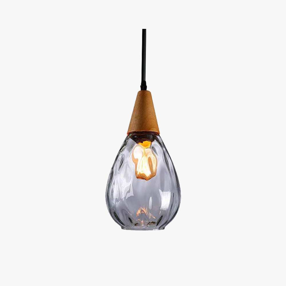 Lustre Pendentif Goutte Élégant pour Éclairage Apaisant