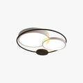 Two Tone Circular LED Flush Mount Ceiling Light Black And White