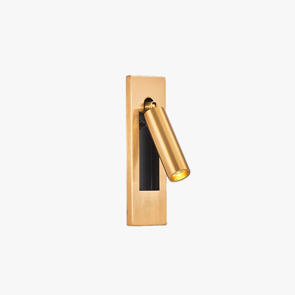 Adjustable Metal Wall Spotlight For Bedroom Black And Gold LED
