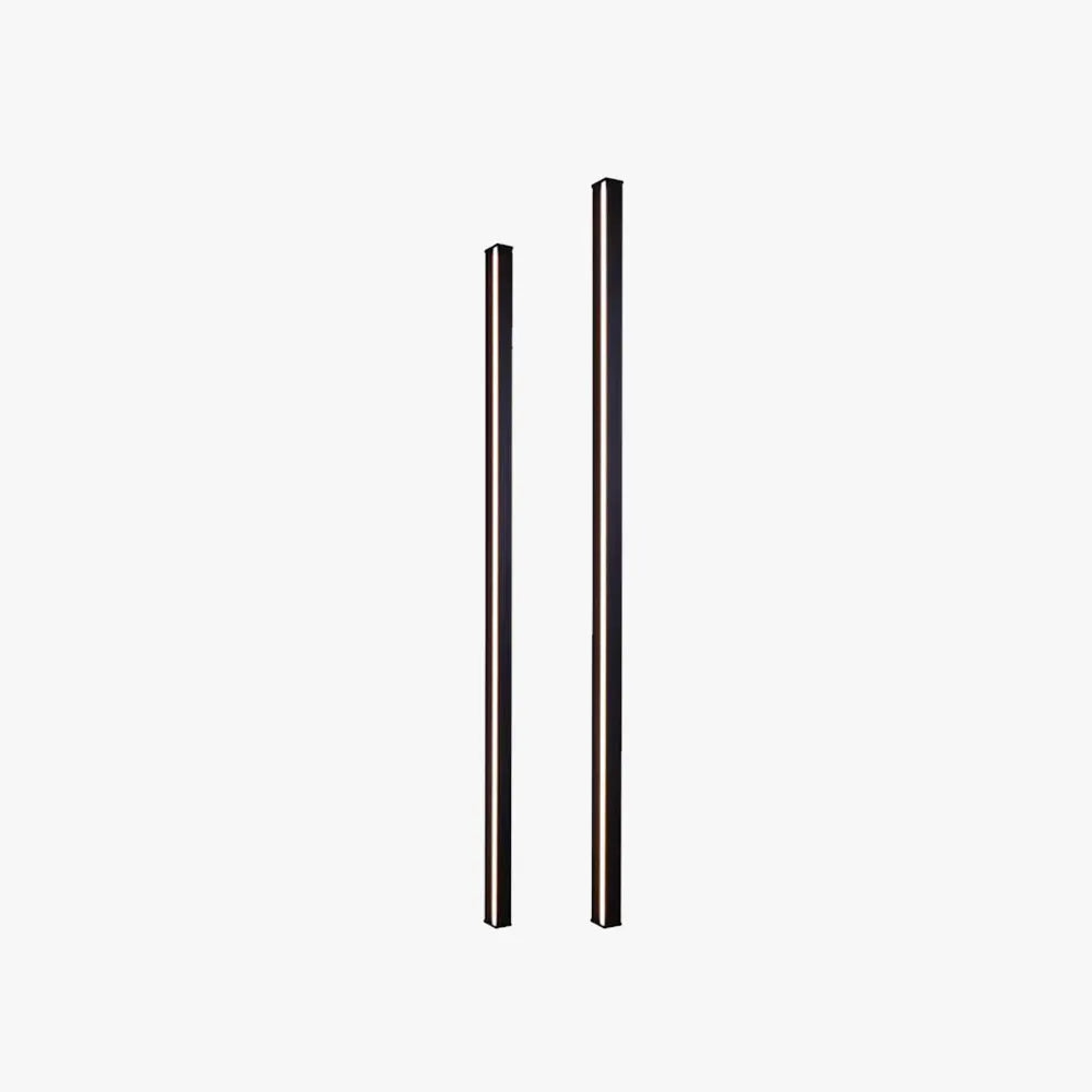 Minimal Linear Metal Wall Lamp In Gold Black White