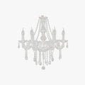 Elegant Clear Crystal Candlestick Chandelier For Living Room