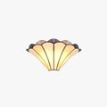Beige Flower Shaped Glass Wall Lamp