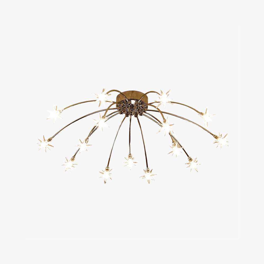 Aurora Starry Art Deco Flush Mount Ceiling Light