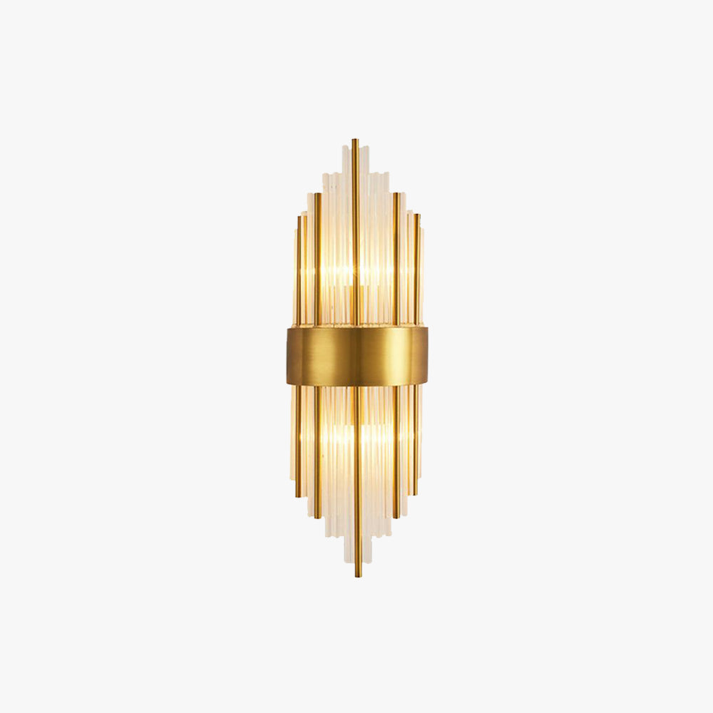 Crystal Gold Bedside Wall Lamp For Bedroom