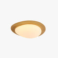Arisha Modern Flush Mount Ceiling Light With Walnut Or Natural Finish