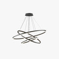 Three Ring Black Pendant Light For Elegant Ambience