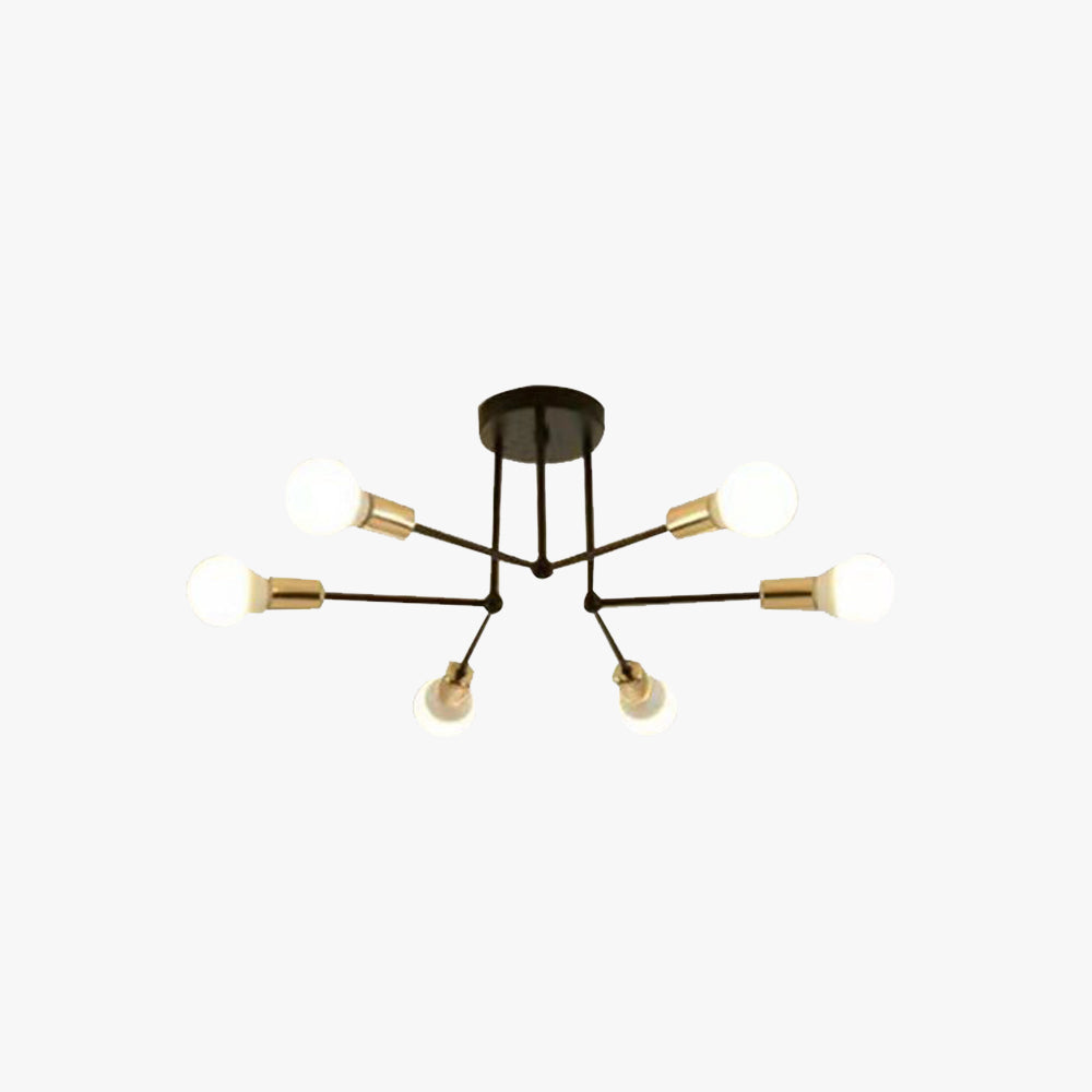 Industrial Linear Flush Mount Ceiling Light