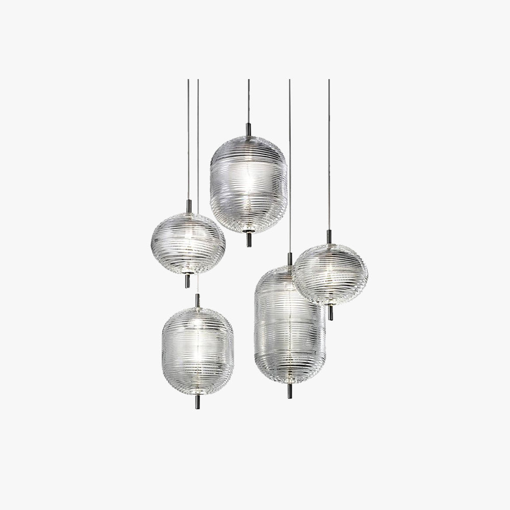 Modern Pendant Light Black Gold Ambient Glow