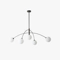 Durable Globe Pendant Light In Metal And Glass