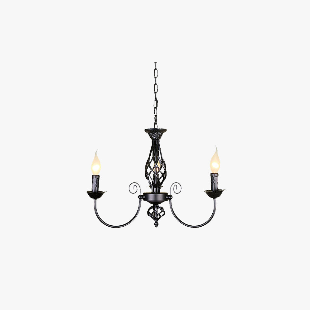 Retro Candle Style Pendant Light for Dining Ambience
