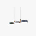 Three-Head Circular LED Pendant Light for Living Rooms