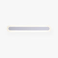 White Brown Linear Vanity Wall Light With Metal Frame For Bathroom