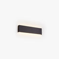 Minimalist Rectangular Wall Lamp In Black White Or Gold
