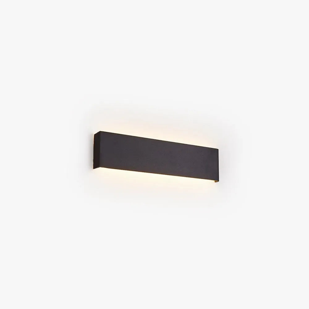 Minimalist Rectangular Wall Lamp In Black White Or Gold