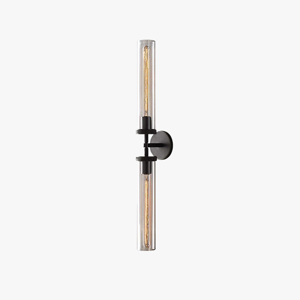 Modern Cylindrical Metal LED Wall Lamp In Black Copper Finish