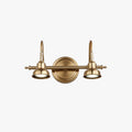 Vintage Style Arc Vanity Wall Light Dimmable Gold For Bedroom