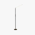 Minimalist Linear Floor Lamp Dimmable Black And White Metal Finish