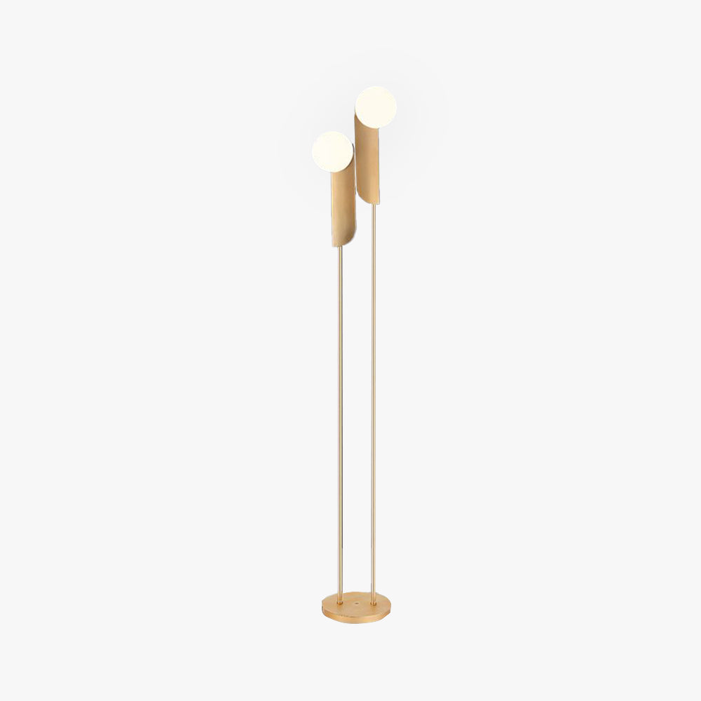 Aurora Gold Minimalist Metal Floor Lamp For Living Room And Bedroom