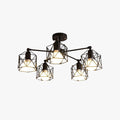 Onyx Black Semi-Flush Ceiling Light For Living Room And Bedroom