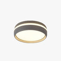 Round Flush Mount LED Ceiling Light For Hallways In Metal And Acrylic