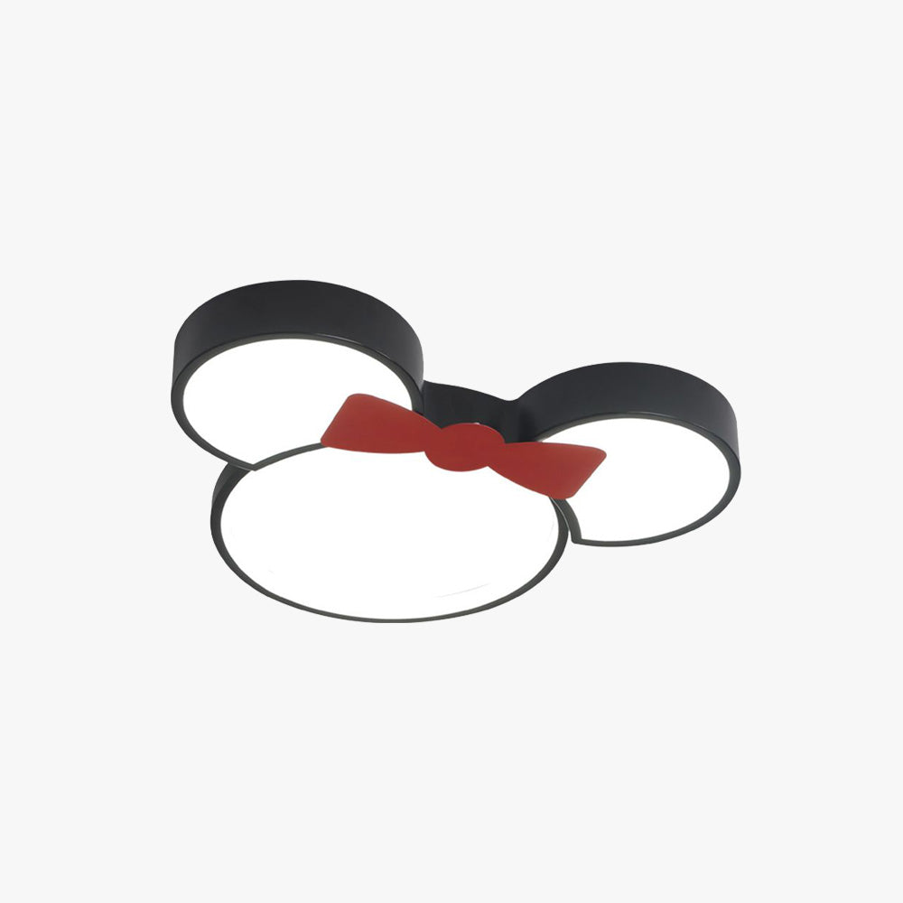 Cartoon Mouse Flush Mount Ceiling Light Two Styles