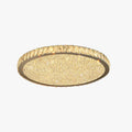 Crystal Ceiling Light With Octagonal Jewel In Gold Or Silver Finish