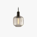 Cylinder Pendant Light With Marble Glass Finish