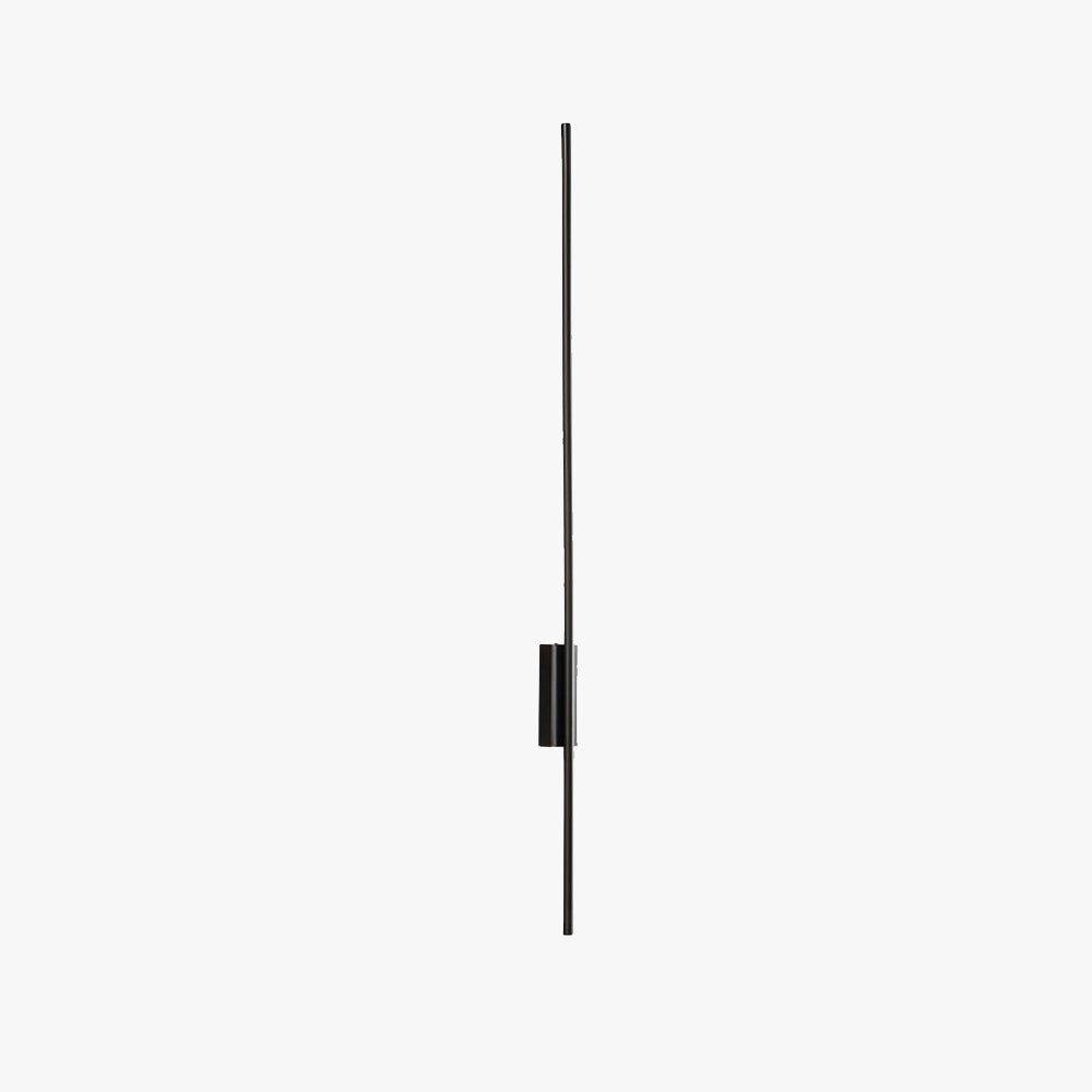 Modern Linear Wall Light In Black Brass For Bedroom