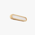 Rectangular Wooden Wall Lamp With Energy Saving Warm White Light