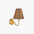 Nordic Fabric Vanity Wall Lamp With Galvanised Metal Frame
