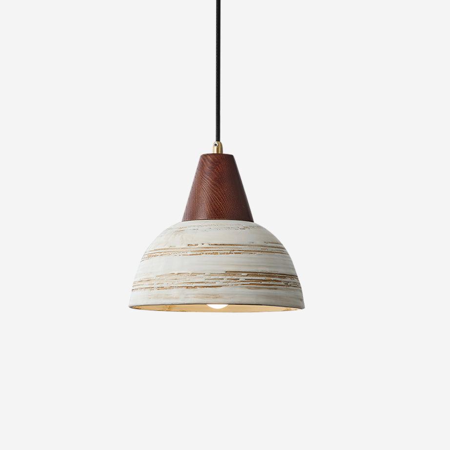 Nordic Pendant Lamp With Ambient Glow Ceramic Shade